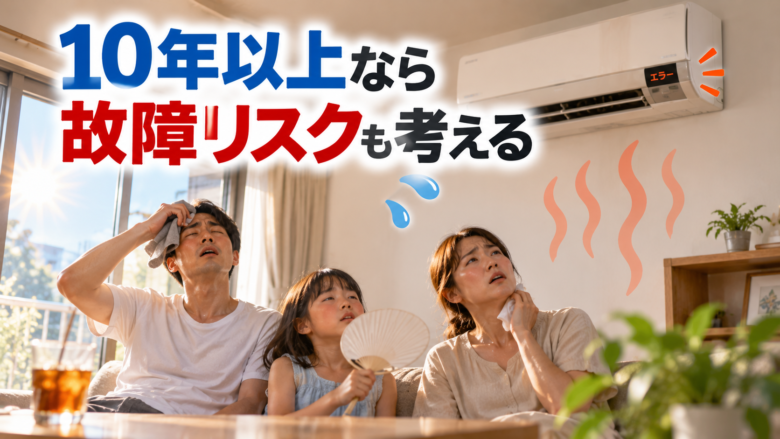 10年以上使用したエアコンの故障リスク