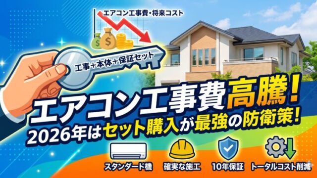 エアコン工事費高騰アイキャッチ