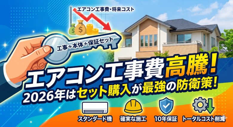 エアコン工事費高騰アイキャッチ