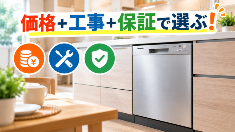 ビルトイン食洗機の交換先は価格・工事内容・保証を比較して選ぶ