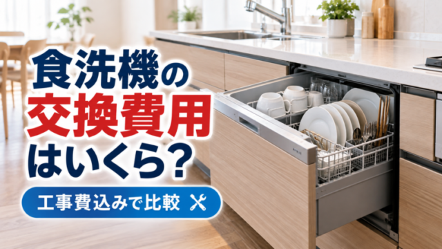 ビルトイン食洗機の交換費用と工事費込み価格を比較
